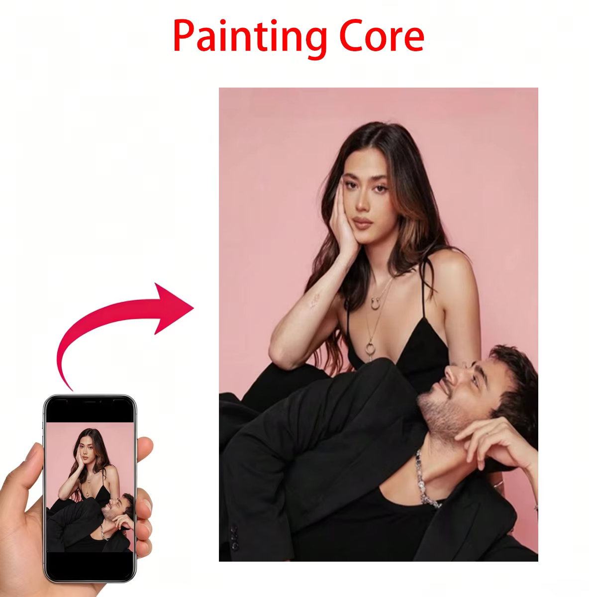 Affiche sur toile sans cadre personnalisée – Art mural photo personnalisé, le cadeau idéal pour les
