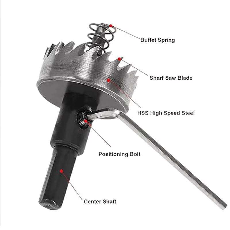 Scie cloche HSS 16-100mm Cobalt acier rapide M35 ensemble d'outils en acier inoxydable pour le perça