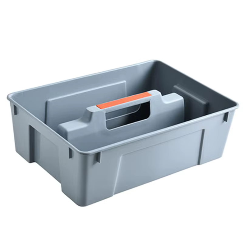 Boîte à outils Portable en plastique avec poignée, boîte de rangement à outils avec 2 séparateurs, A