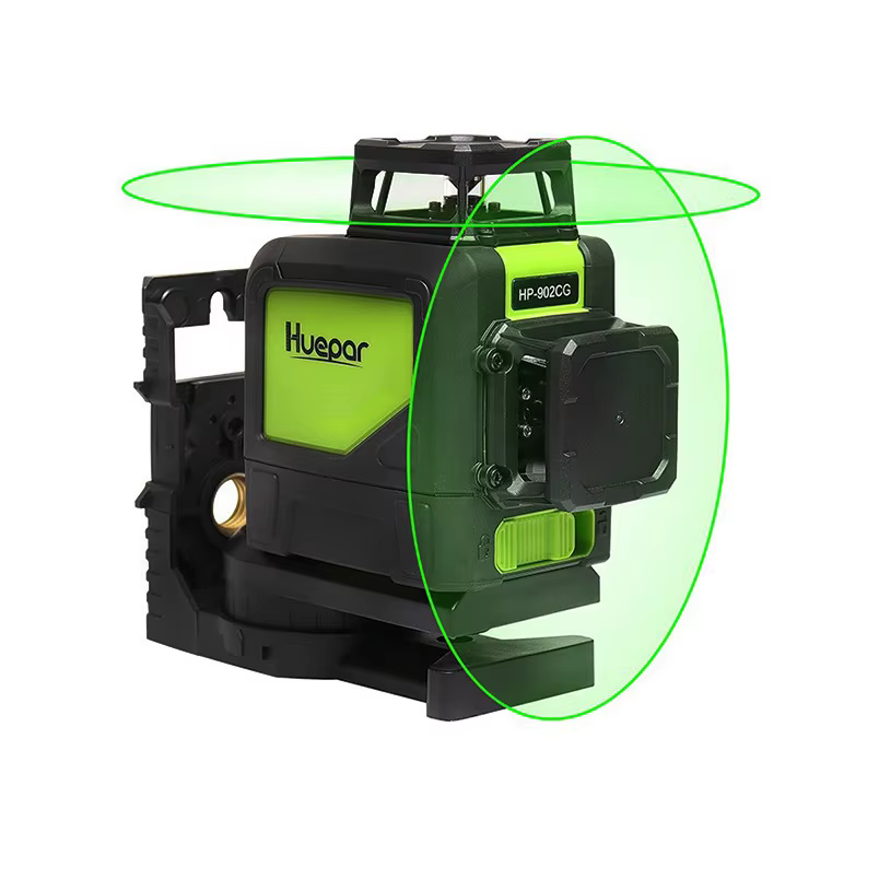 Huepar-niveau laser 3D à nivellement automatique 902CG 360, faisceau laser injuste vert, 5/8/12 lign