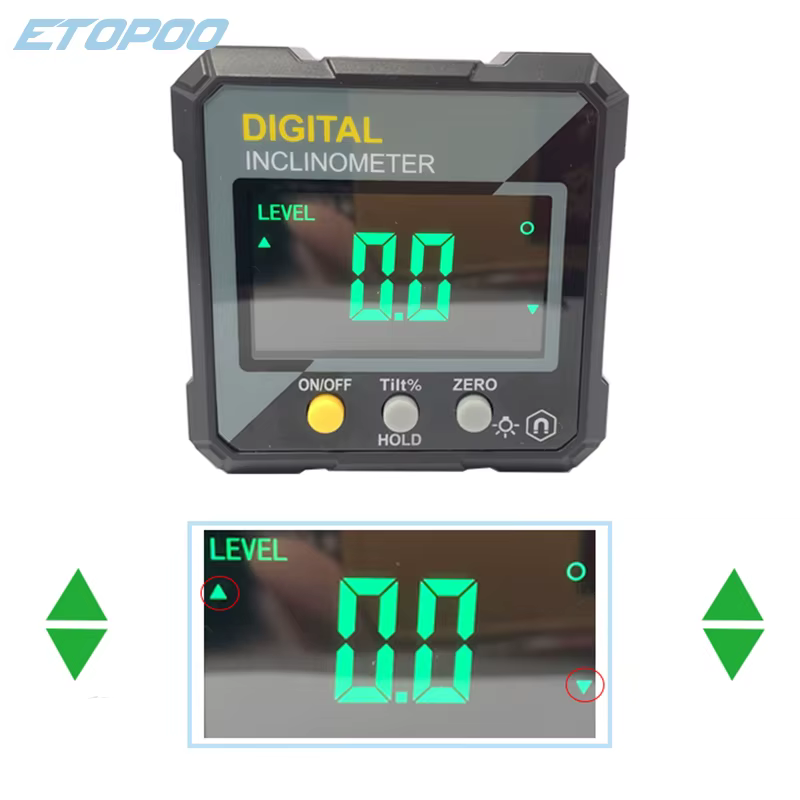 ETOPOO Niveau électronique numérique Fnder d'angle numérique 4*90 ° Inclinomètre magnétique rappor