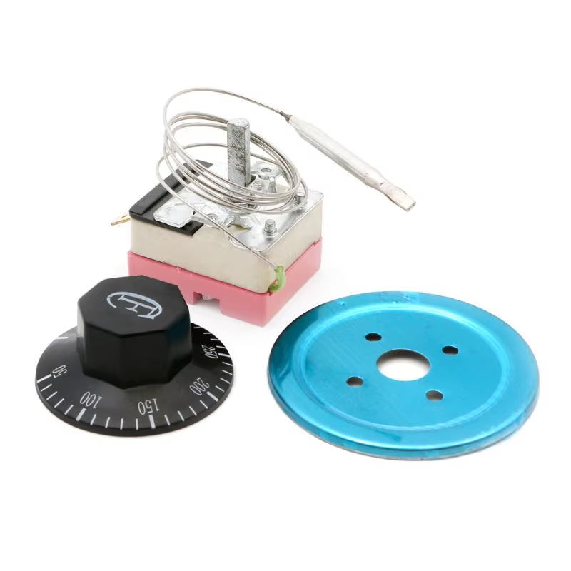 Interrupteur de contrôle de température pour four électrique, Thermostat à cadran 50-2021 ℃ AC 300 V