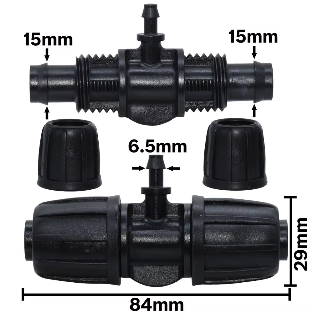 KESLA-Connecteur de tuyau en T avec verrouillage fileté, adaptateur d'eau d'irrigation de jardin ver