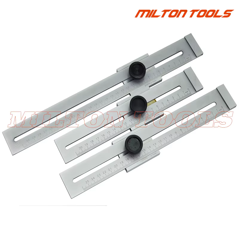 Règle de traçage industrielle en acier 200mm 250mm 300mm, jauge de marquage parallèle, règle de traç