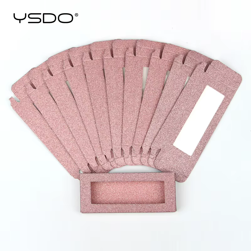 YSDO boîtes à cils en gros 50 pièces emballage pour cils boîte vierge multicolore papier étui à cils