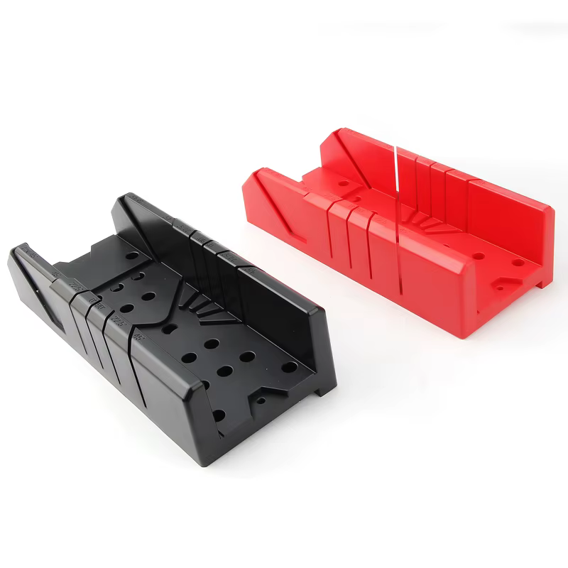 Boîte à onglets en plastique de 12 pouces, 1 pièce, coupes de serrage pour le travail du bois, fente