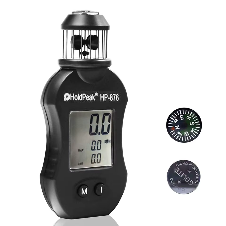 Anémomètre numérique portable HP-876, mesure de la vitesse du vent, du Volume de l'air, pour évents 