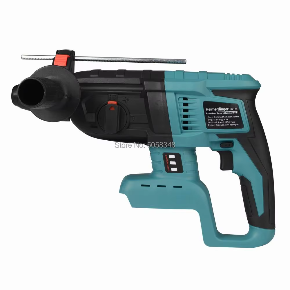 Marteau perforateur rotatif sans fil aste, perceuse à percussion électrique, sans batterie ni étui, 