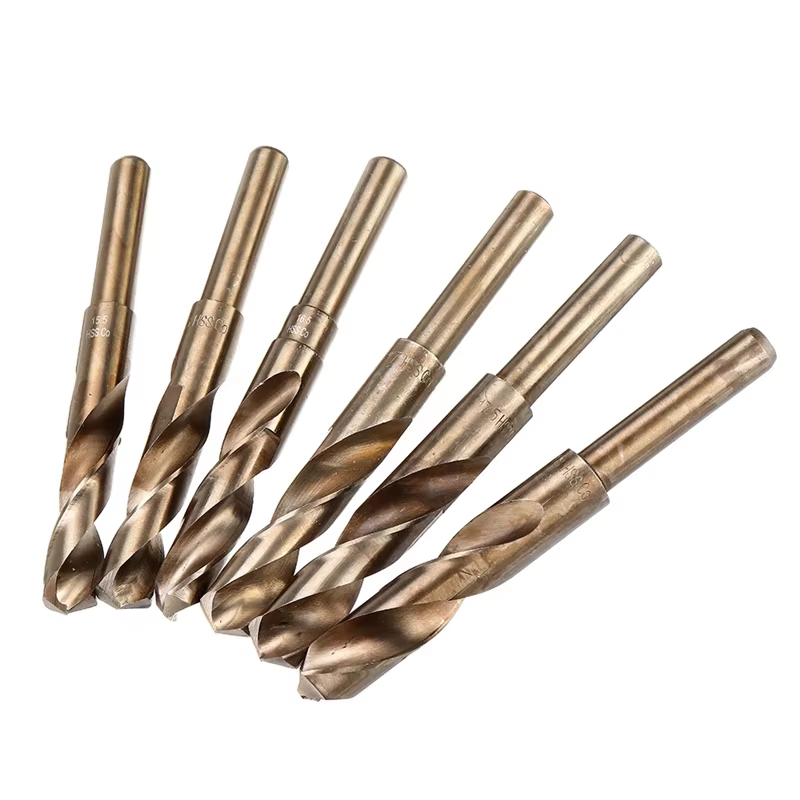 Foret hélicoïdal M35 hss-co Cobalt de qualité industrielle 13.5-30mm 1/2 pouces foret à tige réduite