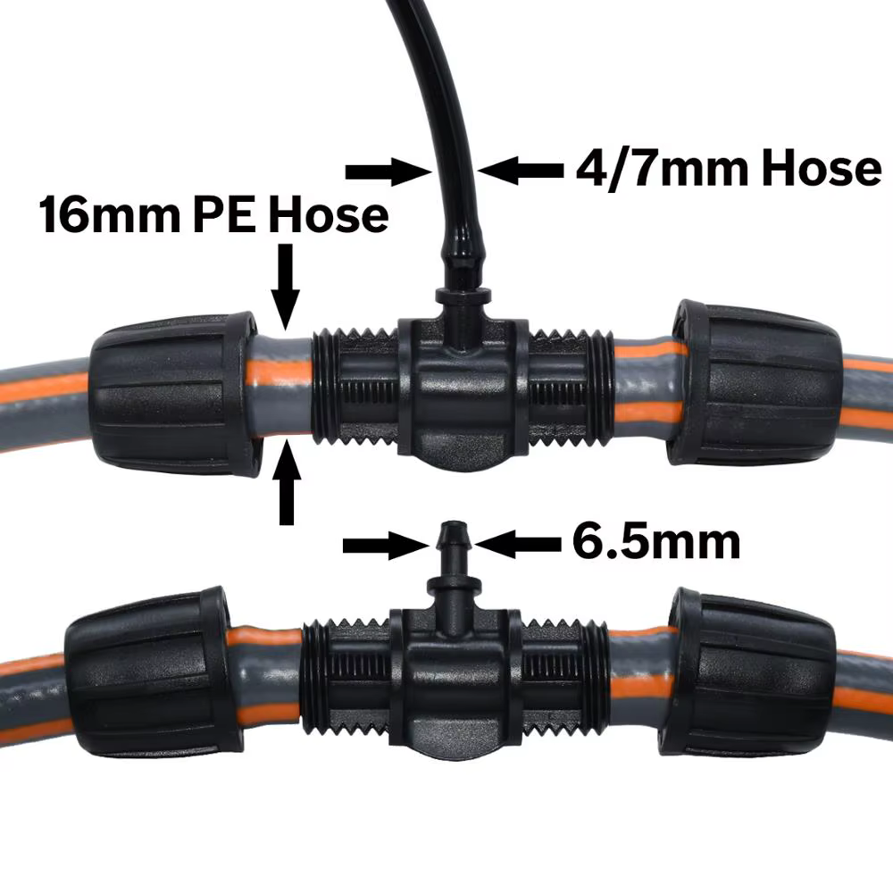 KESLA-Connecteur de tuyau en T avec verrouillage fileté, adaptateur d'eau d'irrigation de jardin ver