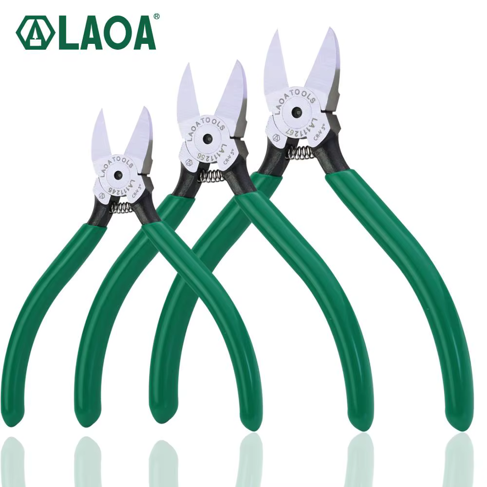 LAOA CR-V pince en plastique coupe latérale 4.5/5/6/7 pouces coupe-bijoux fil électrique cisailles o