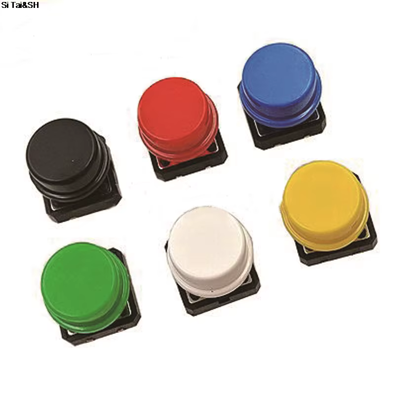 Module de grande clé 12x12mm, 6 pièces/lot, module de commutateur de lumière tactile avec chapeau, s