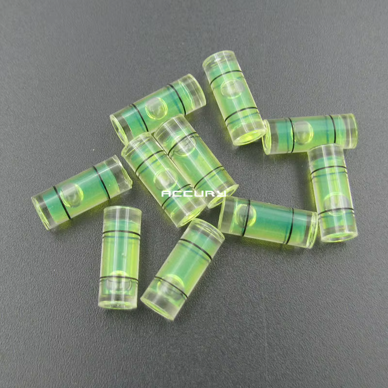 Mini niveau tubulaire en acrylique 6*15mm, 100 pièces, niveau à bulle, indicateur de niveau de liqui