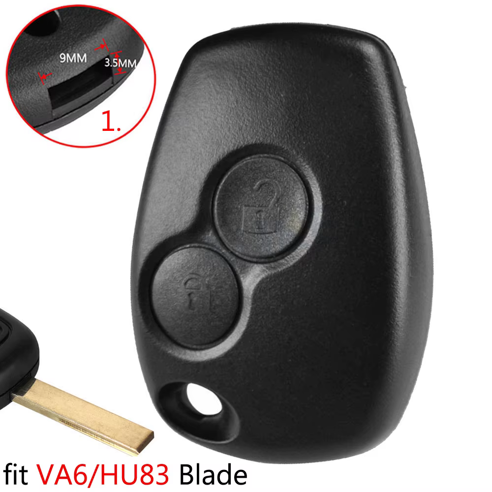Coque de clé de voiture de remplacement pour Dacia Duster Logan, Renault Trafic Clio oke goo Modus T
