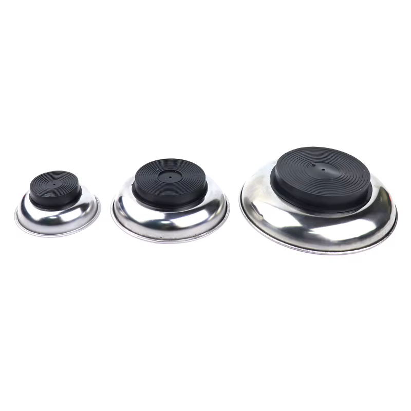 Plateau magnétique circulaire 3 "/4"/6 ", pièces magnétiques, bol, plateau de rangement de vis, plat