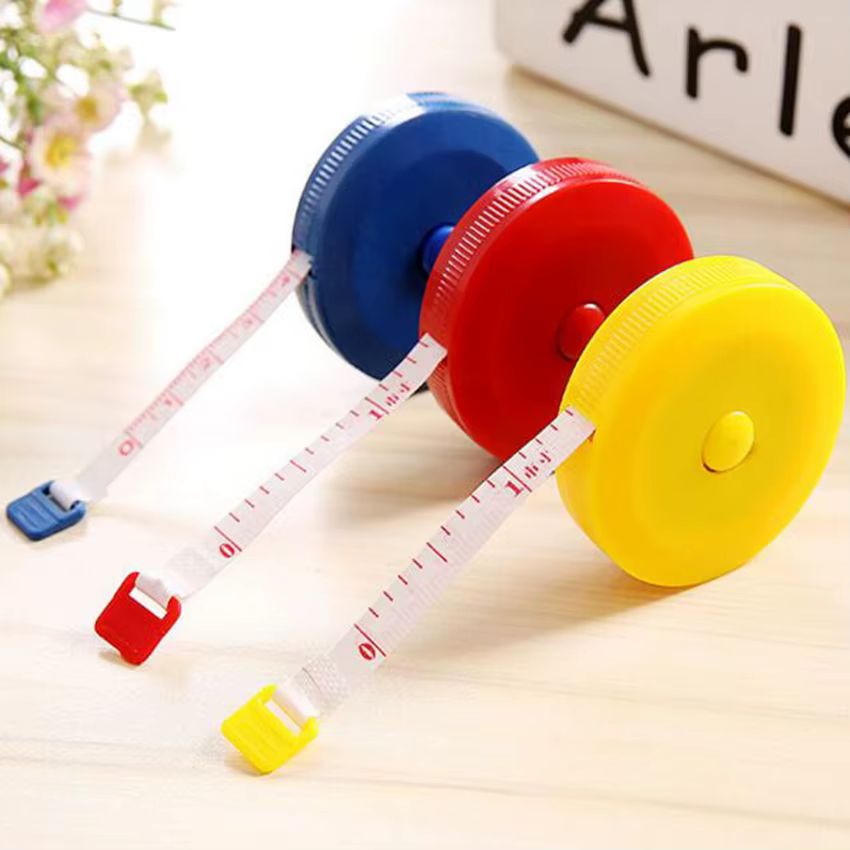 Règle à ruban de mesure rétractable, 150CM, 1 pièce, règle Portable colorée, pouce pour vêtements pi