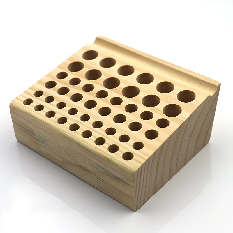 QJH – boîte de support d'outils de travail manuel, organisateur de 46/98 trous, support en bois pour