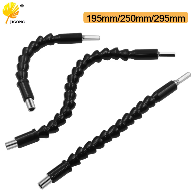 Porte-embout de tournevis d'extension d'arbre Flexible pour perceuse électronique 195mm 250mm 295mm