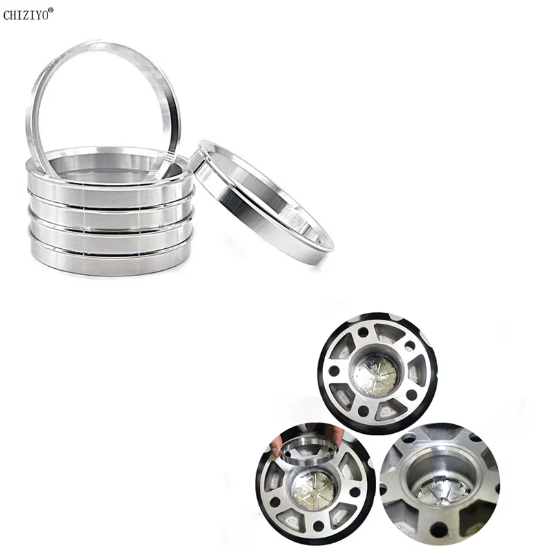 4 pièces/ensemble alésage de roue de voiture collier central moyeu anneaux centraux anneaux de moyeu