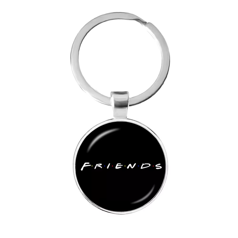 Porte-clés amis de l'émission télévisée américaine, je serai là pour vous, pendentif imprimé, porte-