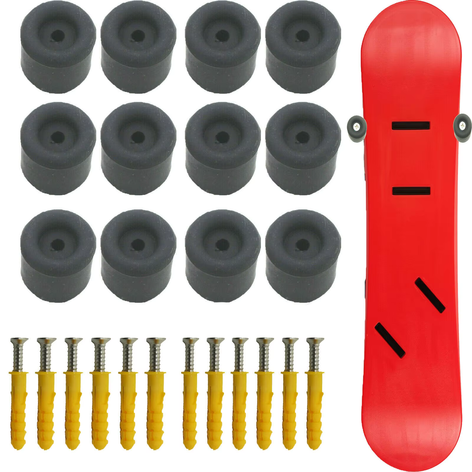 Support Invisible pour Ski et Snowboard, lot de 12 pièces, 6 supports muraux suspendus, organisateur