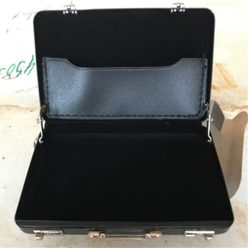 Boîte de rangement en aluminium, porte-cartes d'identité et de crédit, mini valise, boîte à cartes b