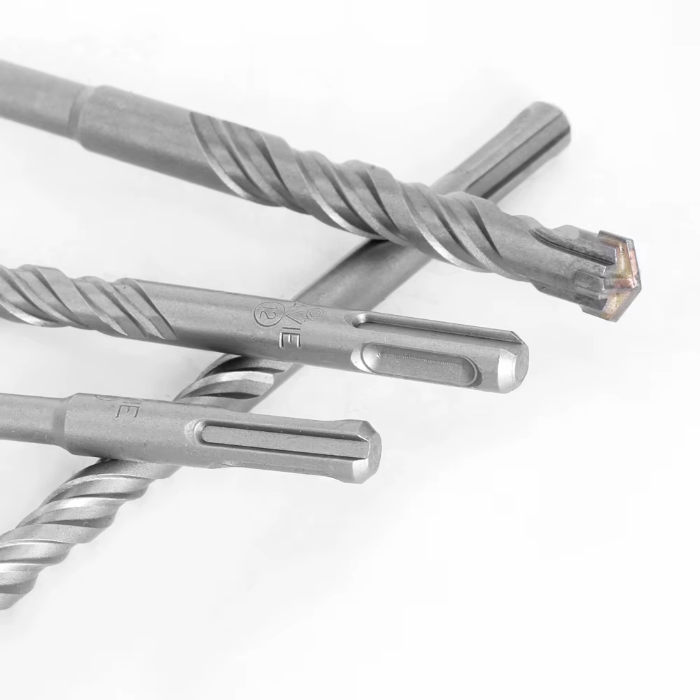 Foret à béton SDS Plus, pointes croisées, 4 couteaux, bloc de brique murale de 110mm 160mm, marteau 