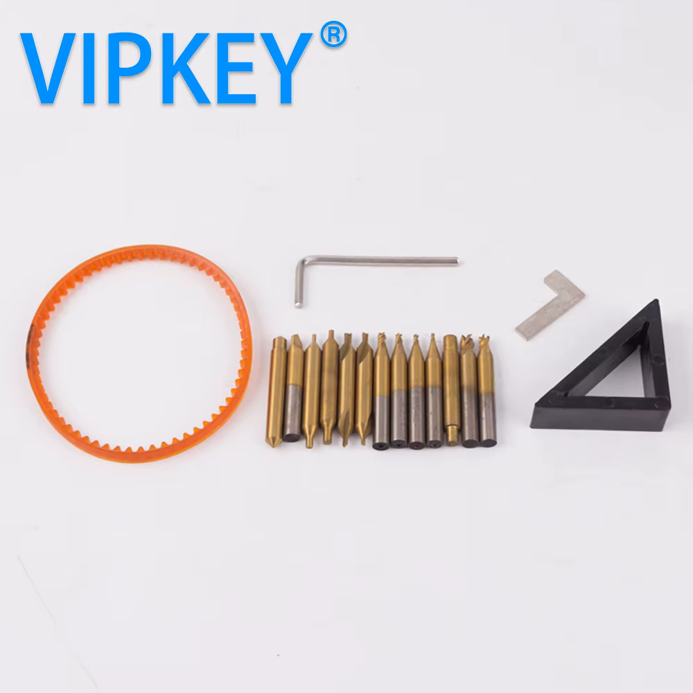17 pcs/lot ensemble complet fraise en bout pour toutes les clés Machine de découpe serrurier outils 