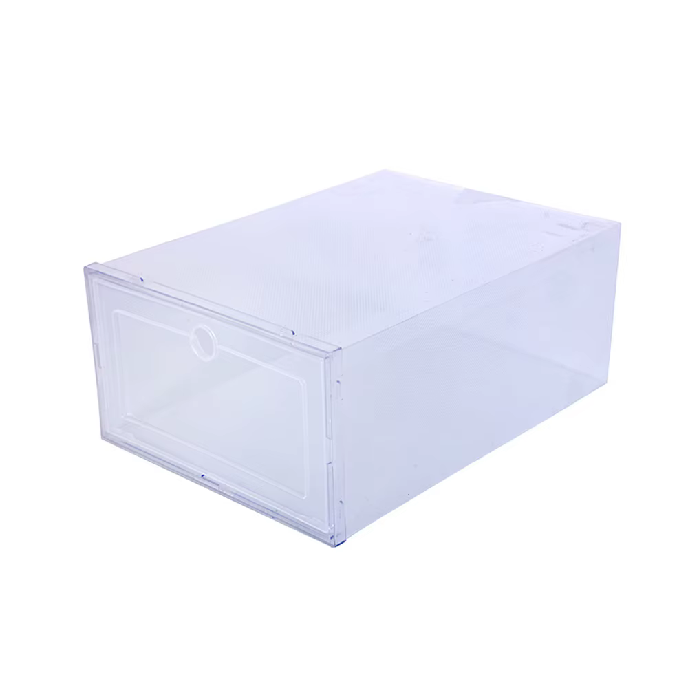 Boîte à chaussures transparente anti-poussière, organisateur de chaussures, boîte de rangement épais