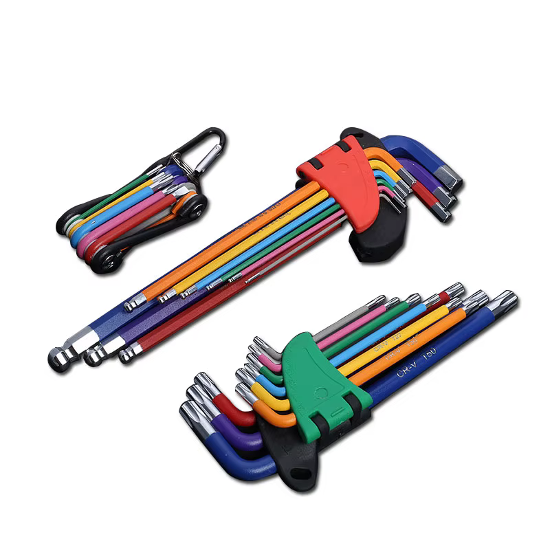 Kit de clés Allen pour vis Allen, 9 pièces, jeu de clés hexagonales à bras Long de 1.5mm à 10mm, out