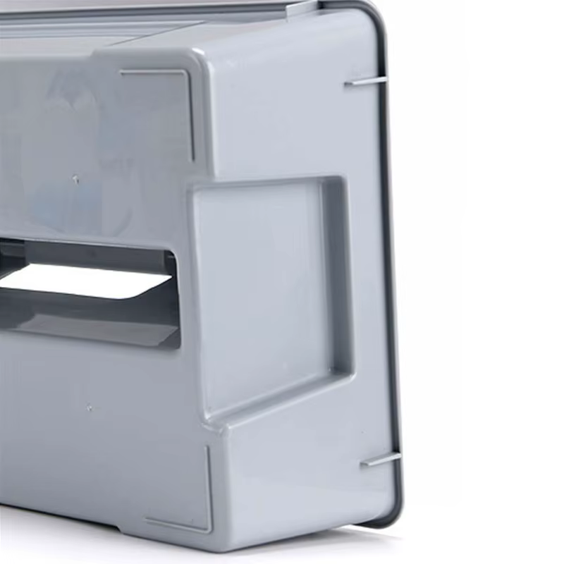 Boîte à outils Portable en plastique avec poignée, boîte de rangement à outils avec 2 séparateurs, A