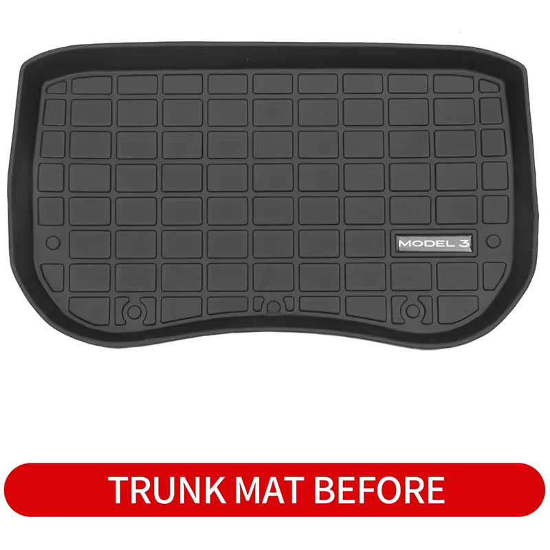 Tapis de rangement pour coffre avant et arrière, tampons imperméables en caoutchouc TPE, accessoires