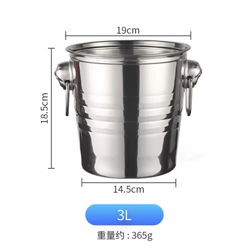 Seau à glace en acier inoxydable tête de tigre, refroidisseur, accessoires de bar, porte-vin, brassa