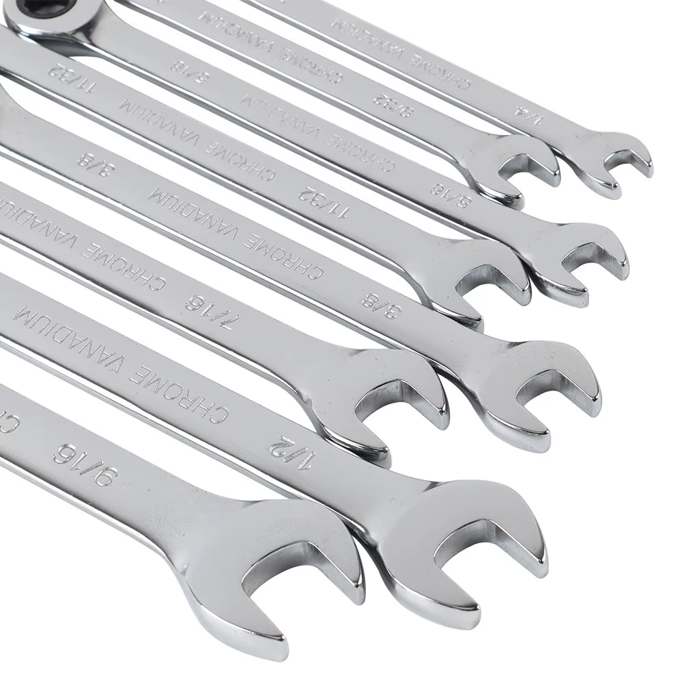 Jeu de clés à cliquet de taille impériale, 1/4 à 1 pièce, outils manuels, cliquet à 72 dents, tête f