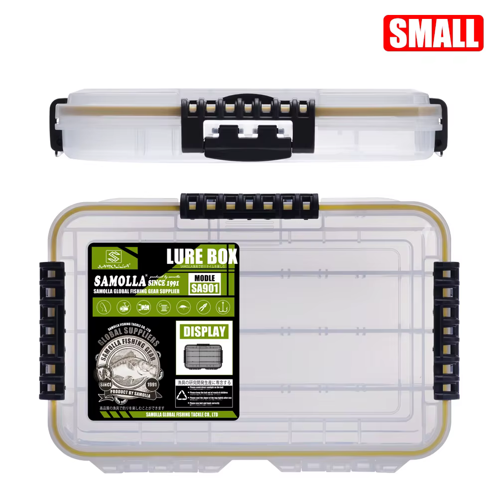 Samolla – boîte à leurres extra large étanche, étanchéité à 360 degrés, 3-4 boucles de verrouillage,