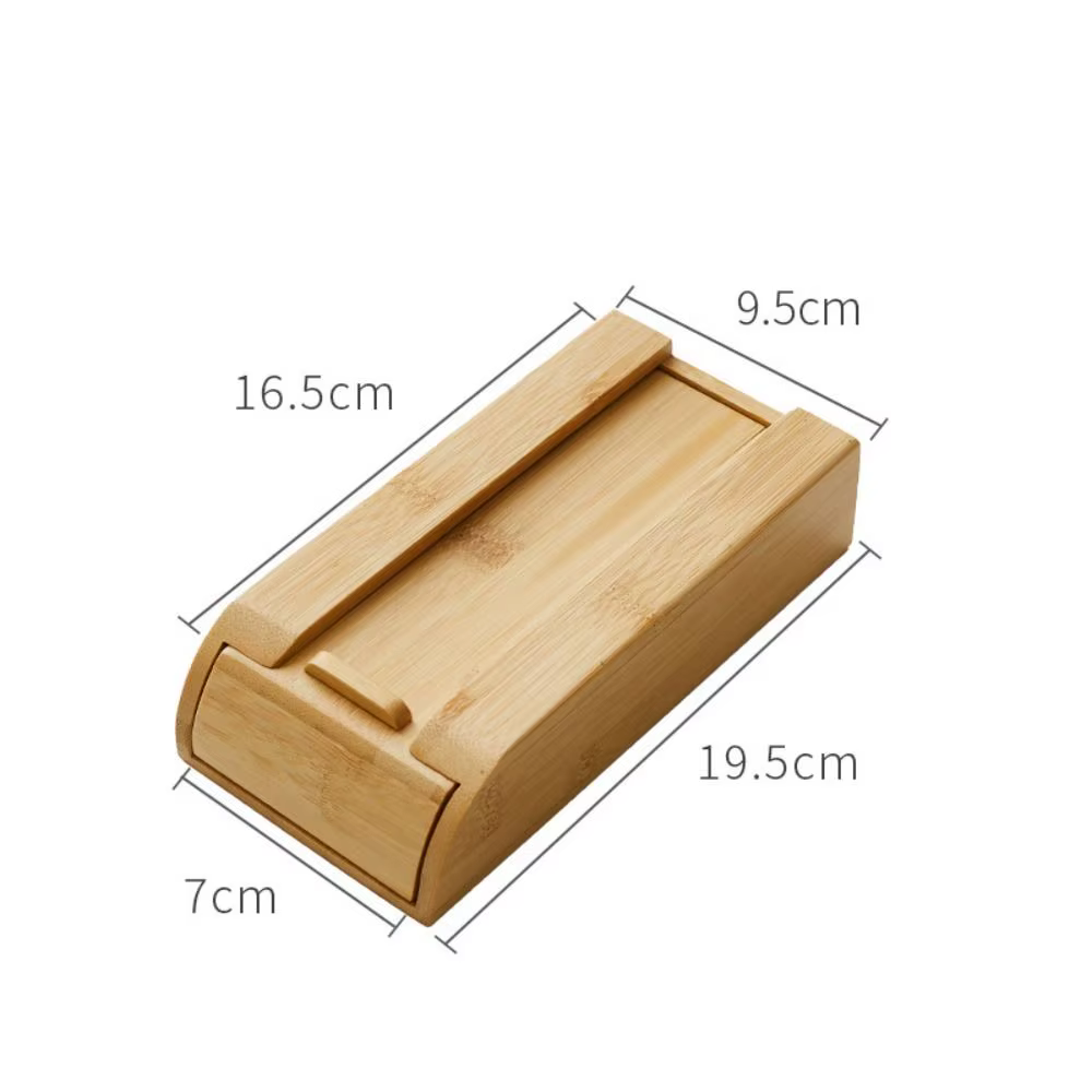 Tiroir de rangement en bois pratique à coller sous le bureau, pour la maison, avec adhésif naturel, 