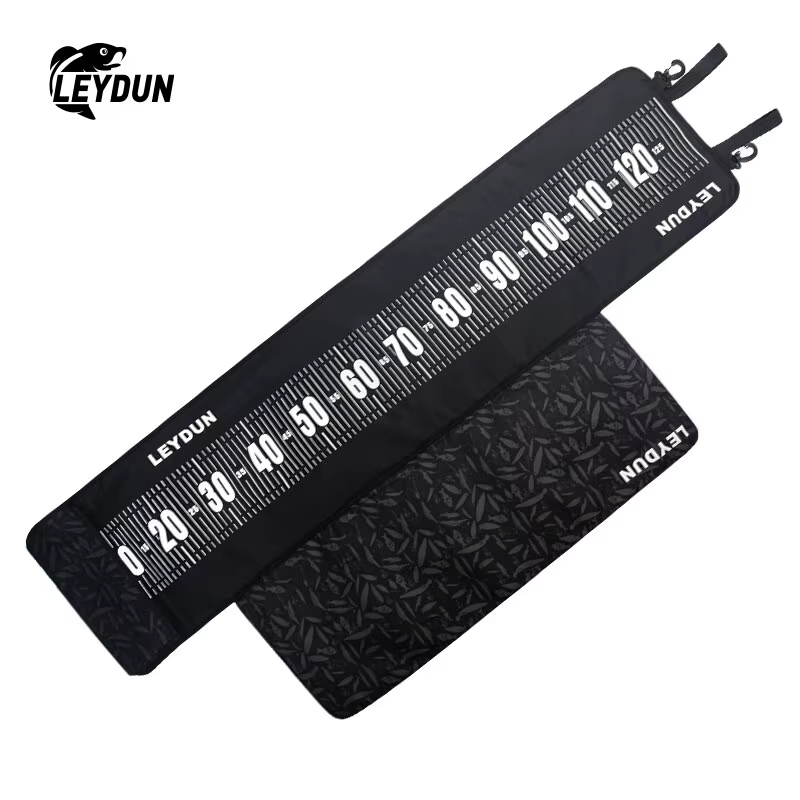 LEYDUN 125cm poisson mesure tapis de pêche outils est livré avec mesure règle et rembourré agenouill