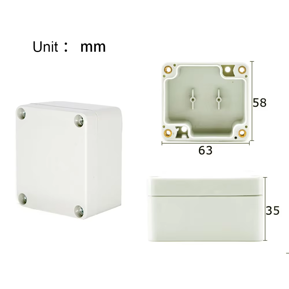 Boîte de jonction ABS pour projet électronique câble électrique IP67 boîtiers en plastique étanches 