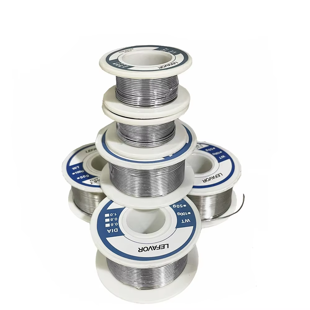 Rouleau de fil à souder à noyau de colophane, soudure 18/fil, 18/fonte, sans nettoyage, 0.8mm, 1.0mm