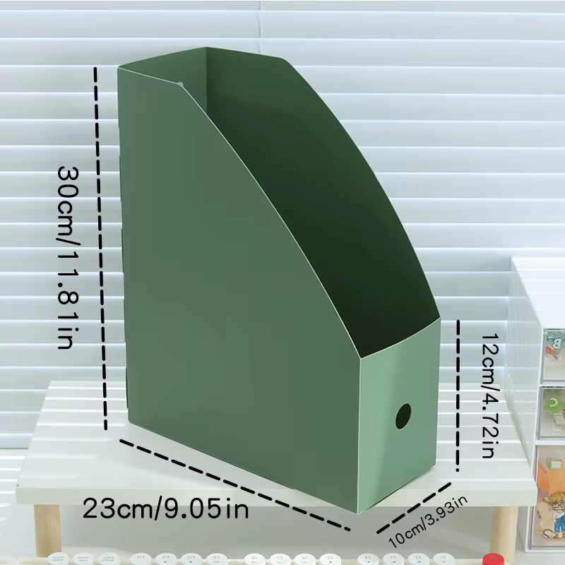 Dossier A4 Vertical de stockage de fichiers de bureau pliable Simple avec boîte à Inserts grande cap