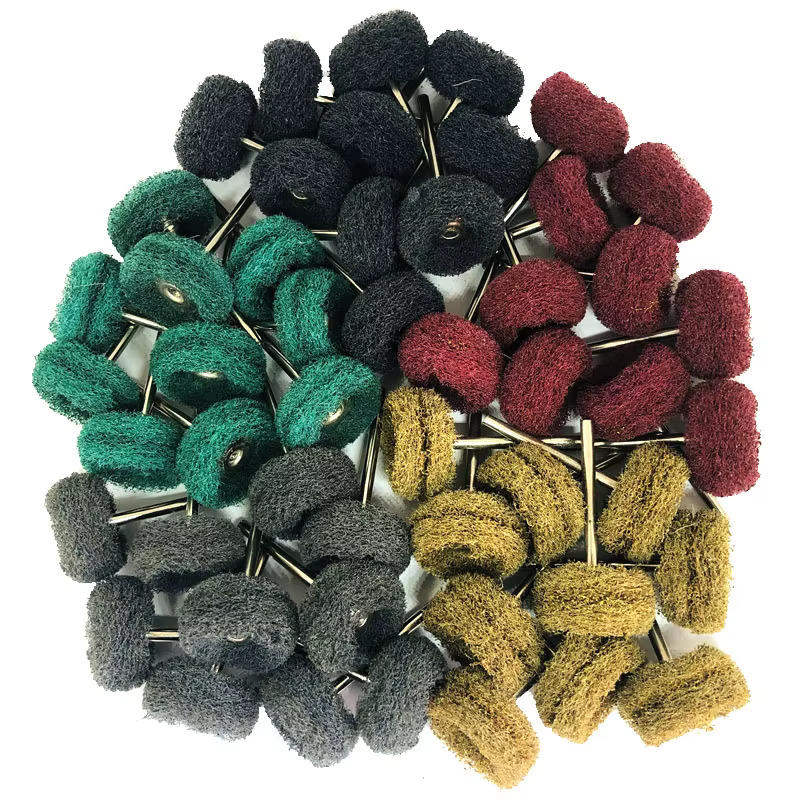 Mini perceuse, brosse Abrasive, roue de polissage en Nylon avec tige de 3mm/2.35mm pour outil rotati