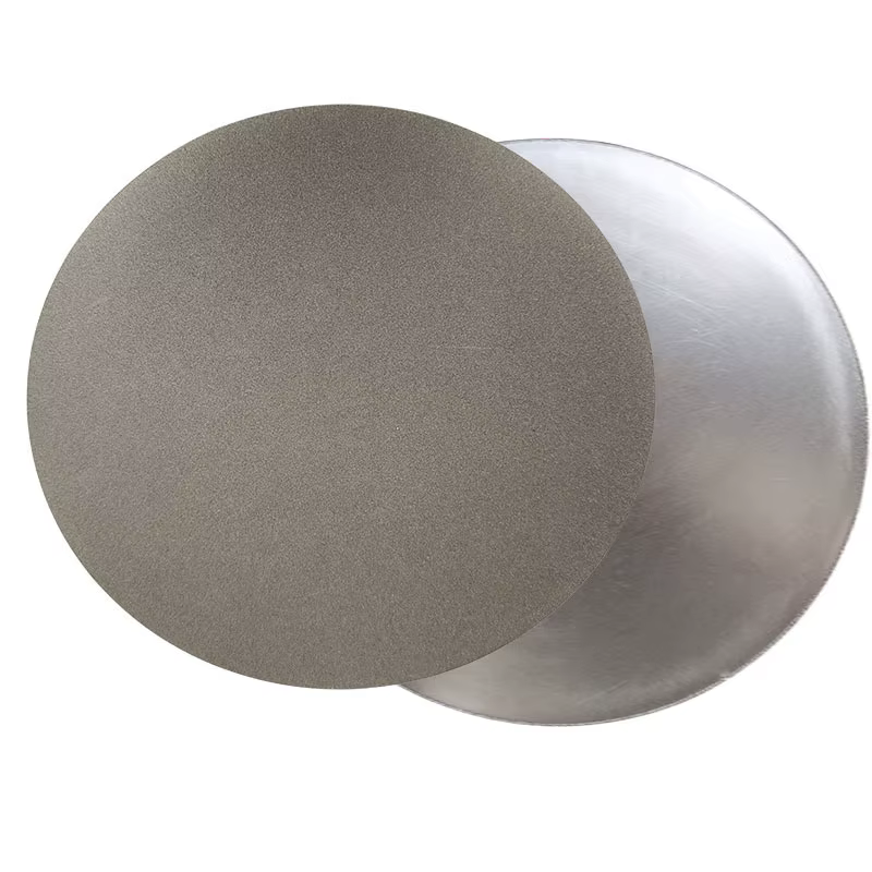 Disque de meulage diamant sans trou central, grain 80 à 1000 pouces, roues abrasives revêtues de 250