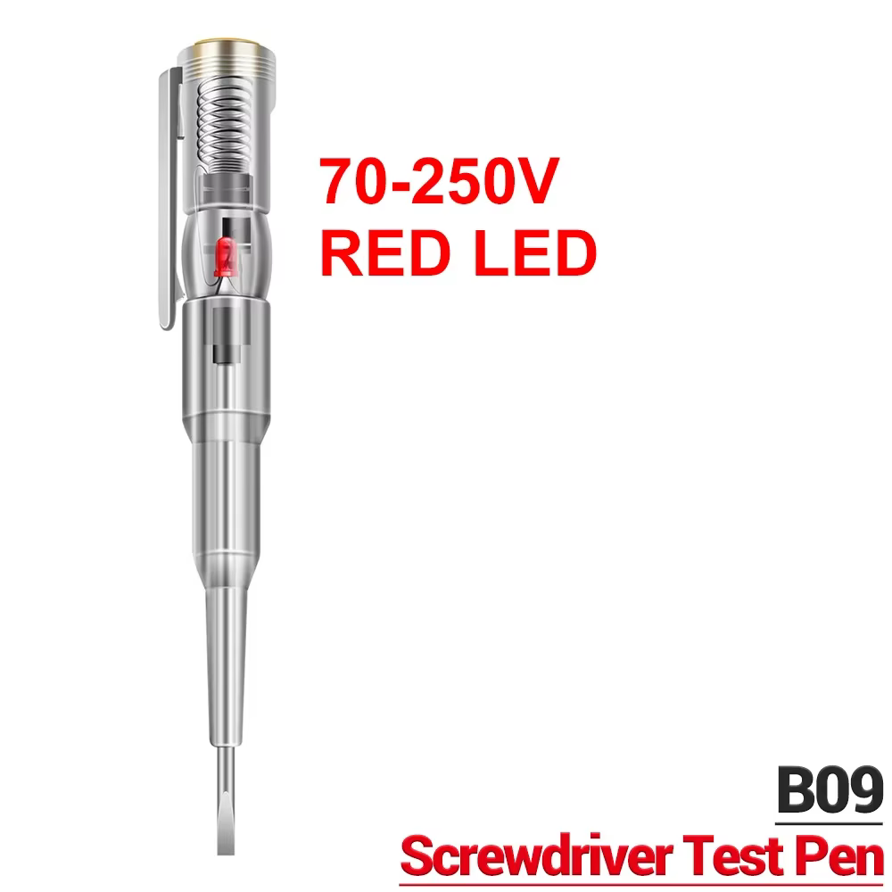 Testeur numérique électrique induit, sonde de tournevis électrique, indicateur lumineux, alarme sono