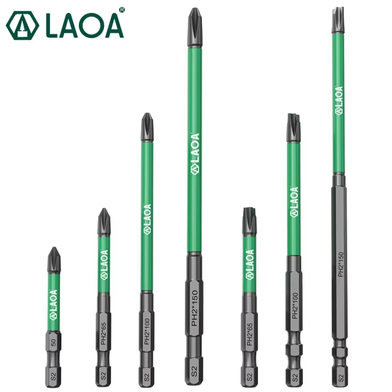 LAOA – tournevis Phillips magnétique puissant, embout de tournevis S2 pour électriciens PH2