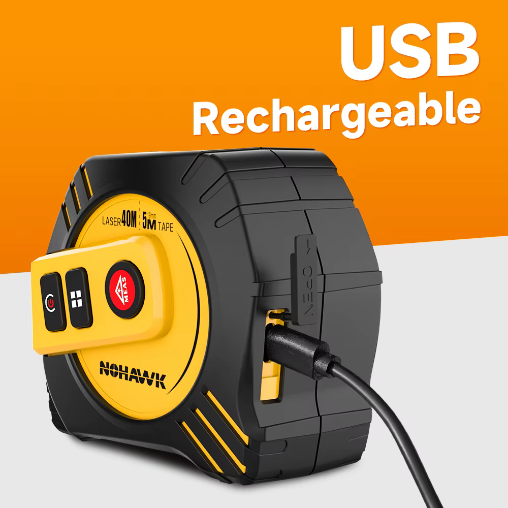Nohawk 40m/80m ruban à mesurer Laser ruban à mesurer outil de mesure télémètre Laser ruban à mesurer