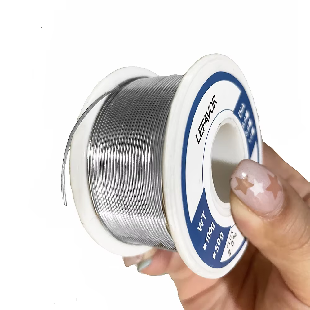 Rouleau de fil à souder à noyau de colophane, soudure 18/fil, 18/fonte, sans nettoyage, 0.8mm, 1.0mm