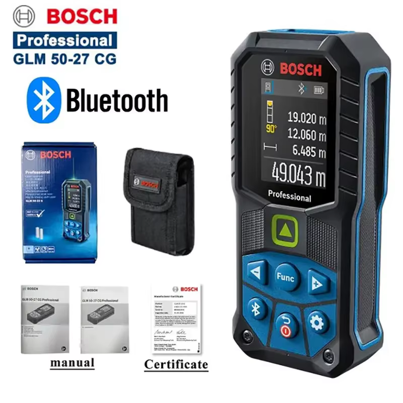 Bosch GLM50-27CG télémètre Laser 50M télémètre Laser vert IP65 Bluetooth Instrument de mesure règle 