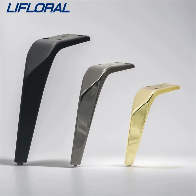 Pieds de canapé en métal léger et épais, pieds de meubles de luxe, pied de support pour table basse,