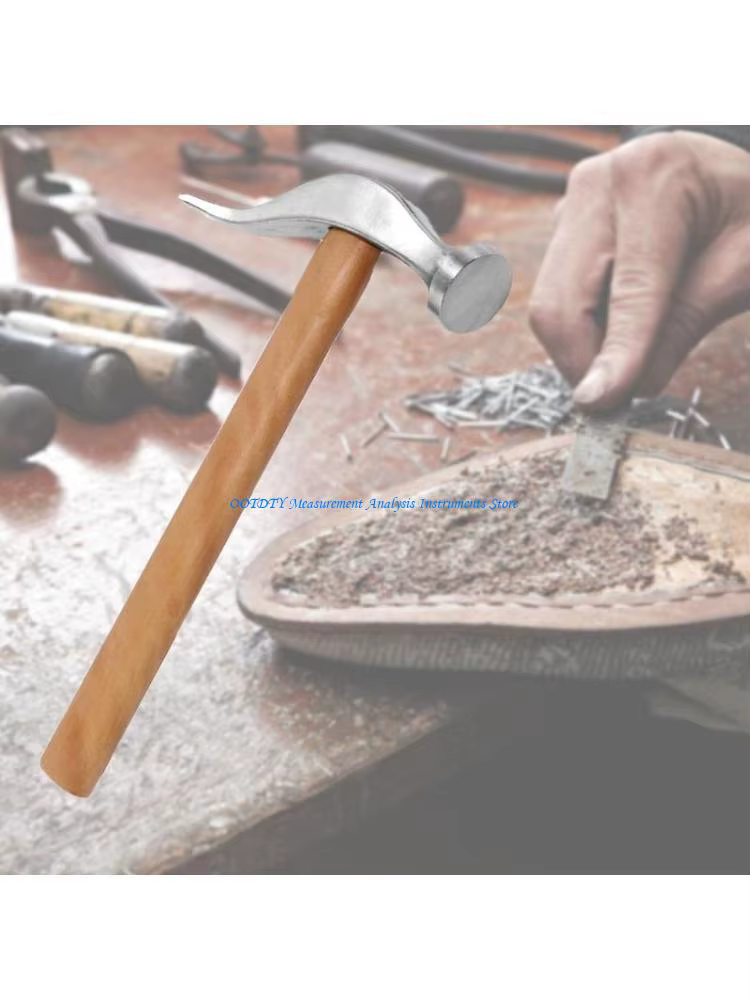 Marteau réparation chaussures cordonnier 367D, manche en bois pour tapoter sur les points à main, le