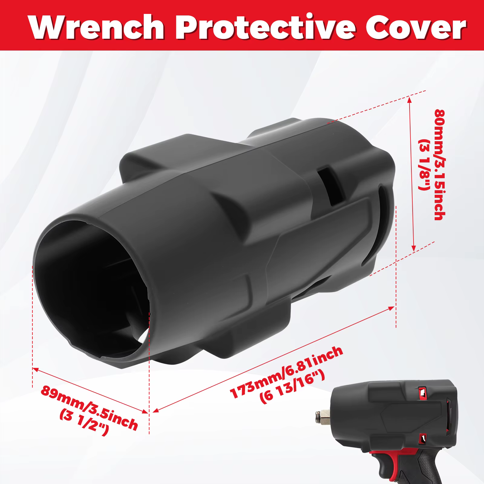 Clé à chocs à couple élevé M18 18V 1/2 pouce avec anneau de friction et protection pour 2967-20 2967